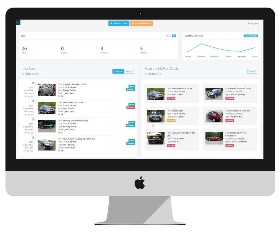 Car Dealer Website demo