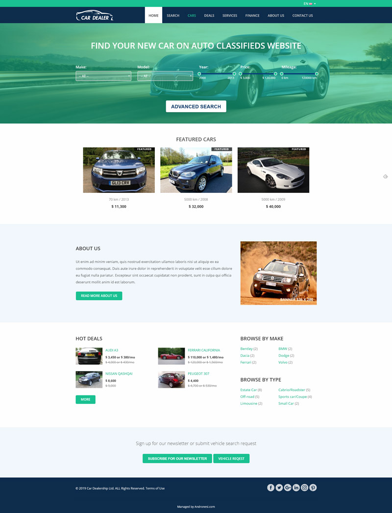 Car Dealer Website Template 3