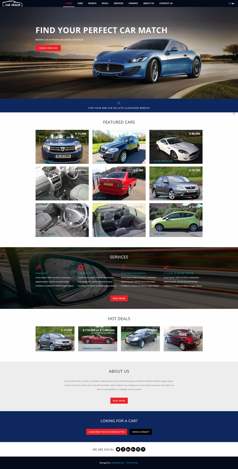 Car Dealer Website Template 6