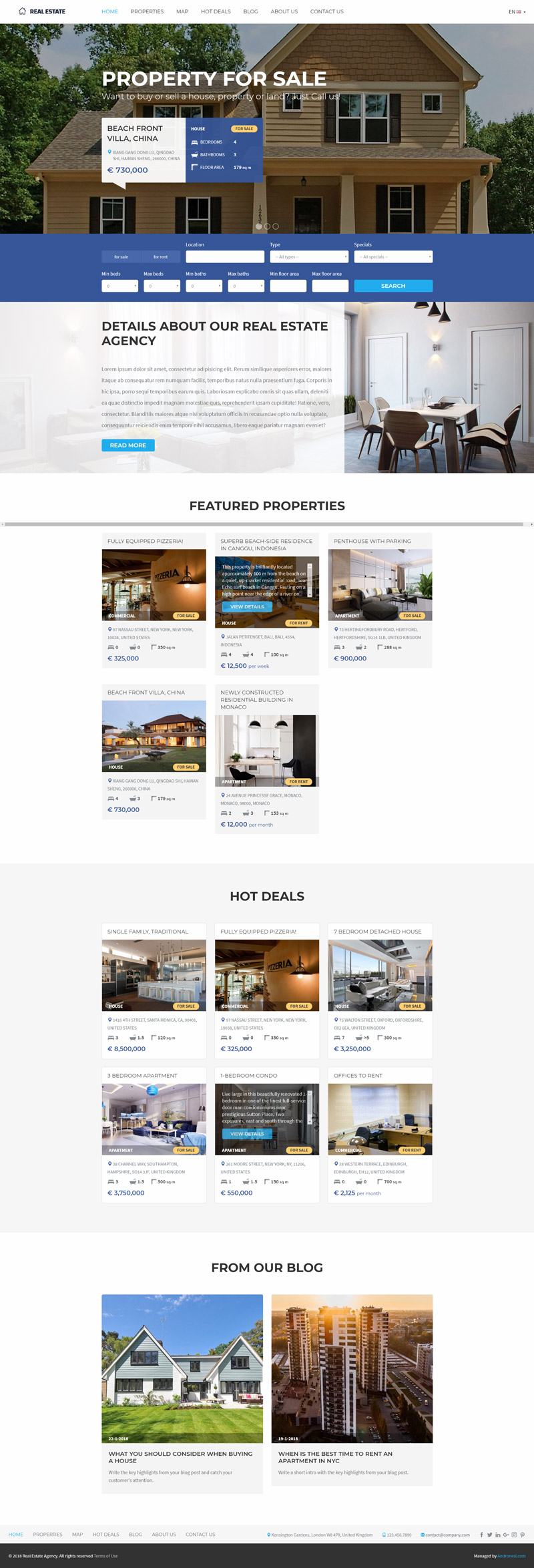 Real Estate Website Template 2