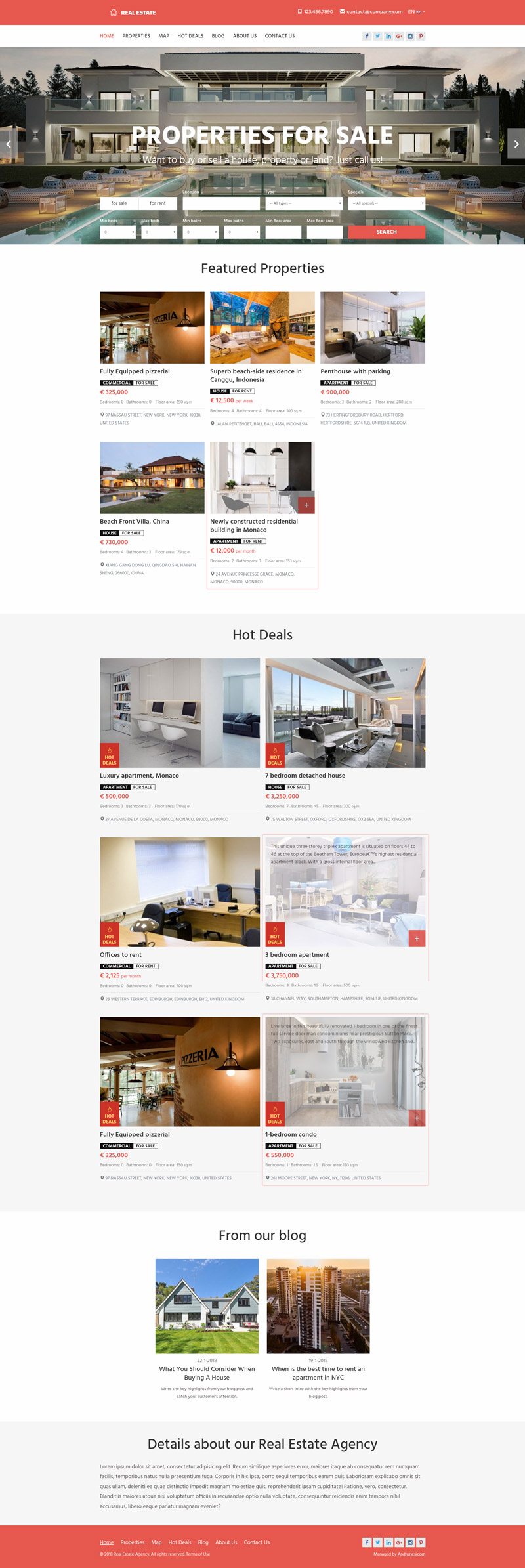 Real Estate Website Template 3